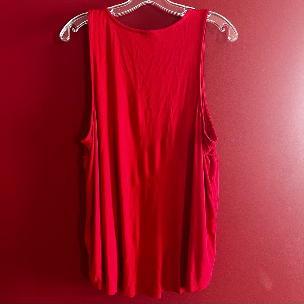 Torrid Red Floral Lace Tank - Picture 8 of 15